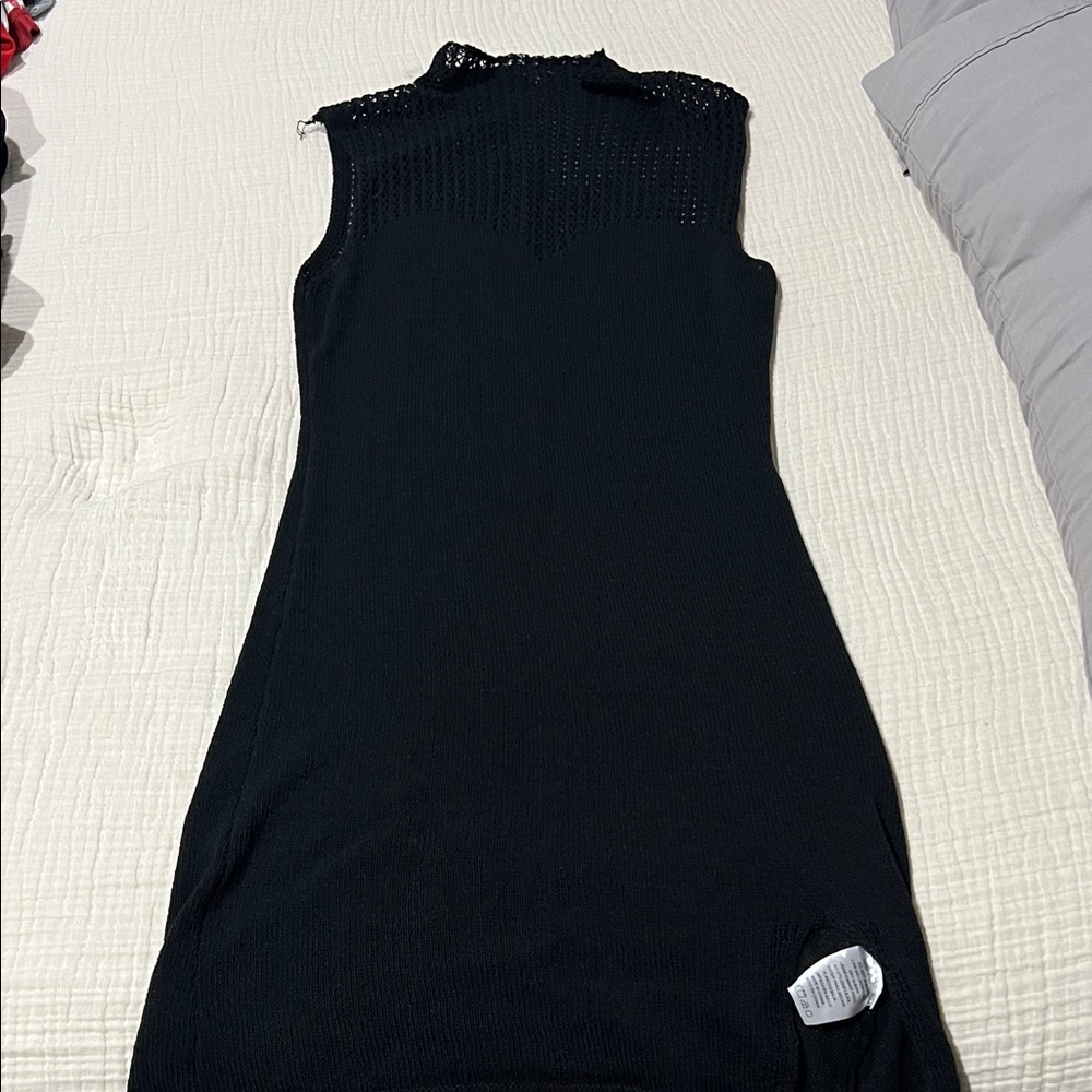 Elegant Black Sleeveless Dress